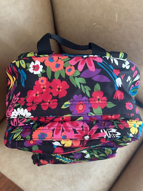 Vera Bradley Essential Large Canvas Backpack Hilo Meadow Floral Lightweight NWOT main image 10